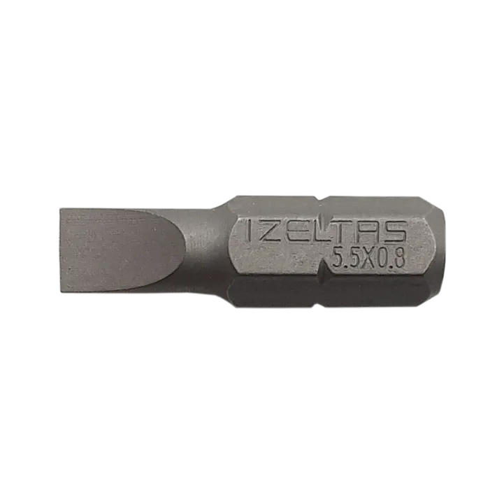 İzeltaş Düz Bits Uç 0.8x5.5 (25 Mm)