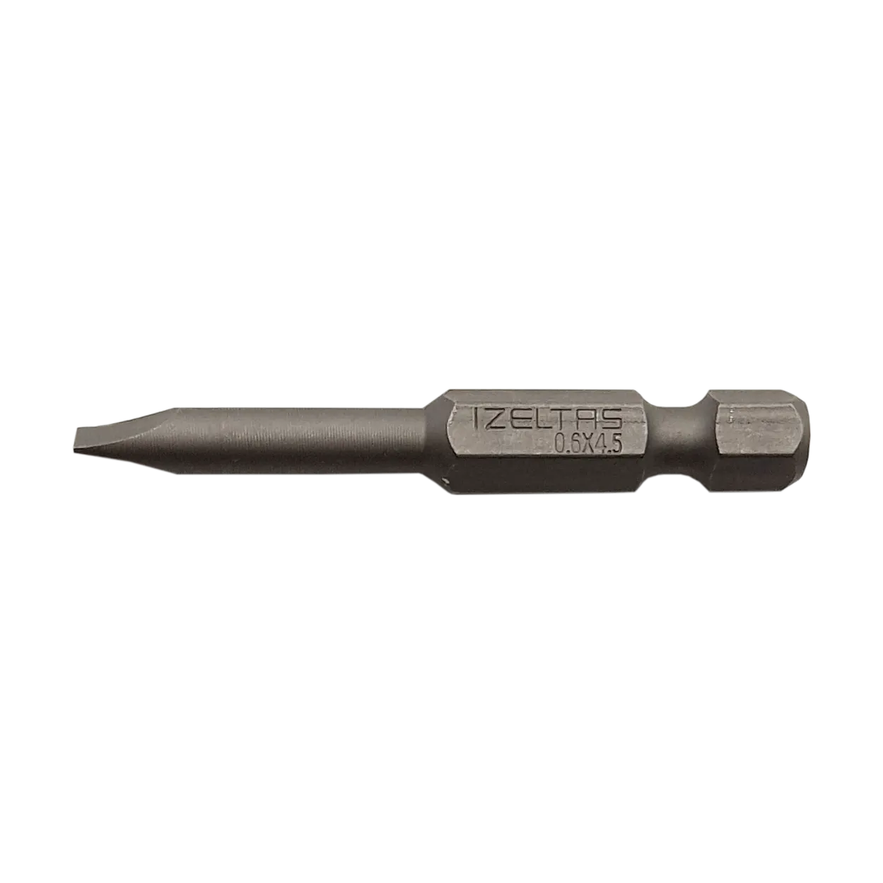 İzeltaş Düz Bits Uç 0.6x4.5 (50mm)