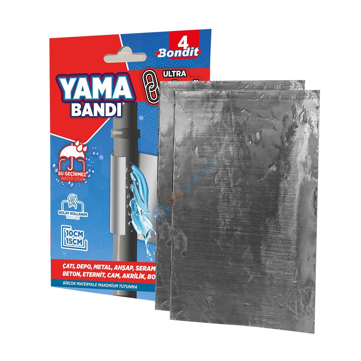 BONDİT SUYA DAYANIKLI YAMA BANDI 10x15 CM