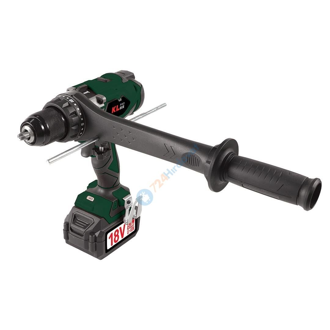KL PRO KLDM18BHX-80 18V 8.0 AH ŞARJLI DARBELİ VİDALAMA/MATKAP KÖMÜRSÜZ
