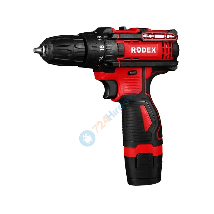 RODEX RDX3321 MATKAP 10MM 2X12V/1,5 AH 2 VİTES ÇANTALI