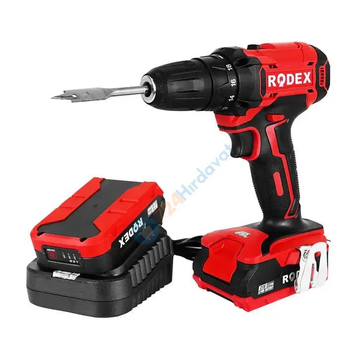 RODEX RDX3375 AKÜLÜ MATKAP 10MM 20V /2X2.0AH ÇANTALI