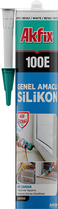 Akfix SA0646 100E Genel Amaçlı Silikon Gri 600 ml