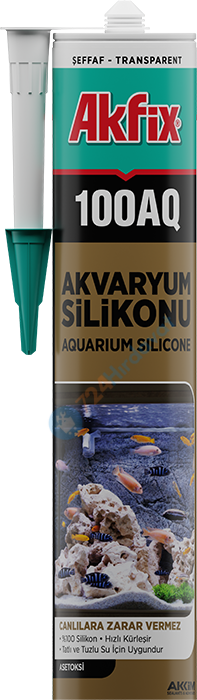 Akfix SA079.1 100AQ Akvaryum Silikonu 310 ml Siyah