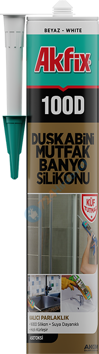 Akfix SA062.1 100D Duşakabin Silikonu 310 ml Beyaz