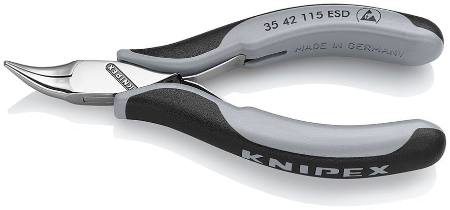 Knipex 35 42 115 Elektronikçi Eğri Kargaburun