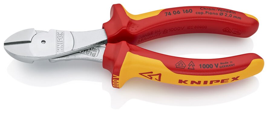 Knipex 74 06 160 Ağır Hizmet VDE Yan Keski