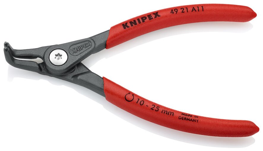 Knipex 49 21 A11 Ağır Hizmet Eğri Dış Segman Pensi
