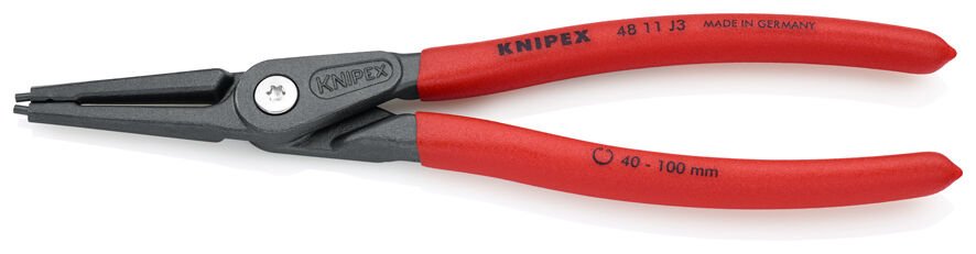 Knipex 48 11 J3 Ağır Hizmet Düz İç Segman Pensi