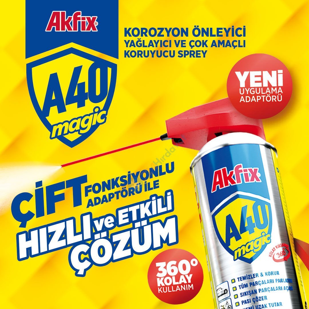 Akfix A40 YA440 Çok Amaçlı Sprey (400 ml)