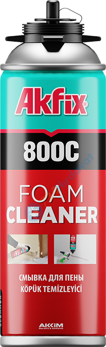 Akfix 800C XA050 PU Köpük ve Köpük Tabancası Temizleyici Sprey 500 ml