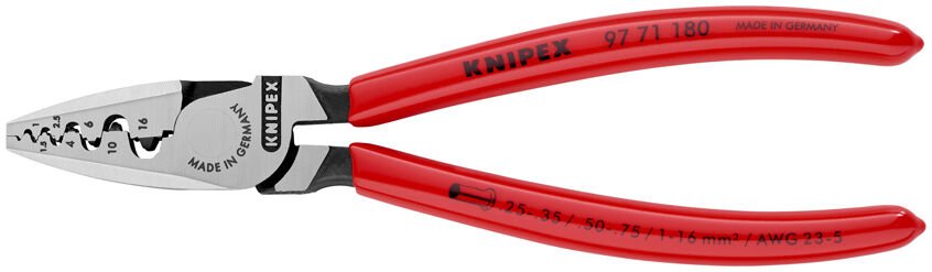 Knipex 97 71 180 Yüksük Sıkma Pensi