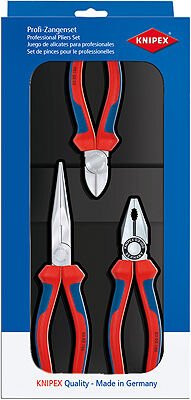 Knipex 00 20 11 3' lü Pense Seti (Kombi̇ne Pense+Karga Burun+Yan Keski̇ Set)