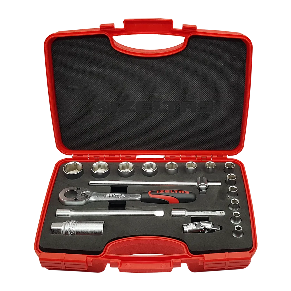 İzeltaş 3/8'' Altı Köşe Lokma Takımı 19 Parça