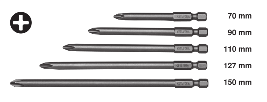 Ceta Form CB/2022 1/4'' Yıldız Bits Uç - PH2 x 200 mm