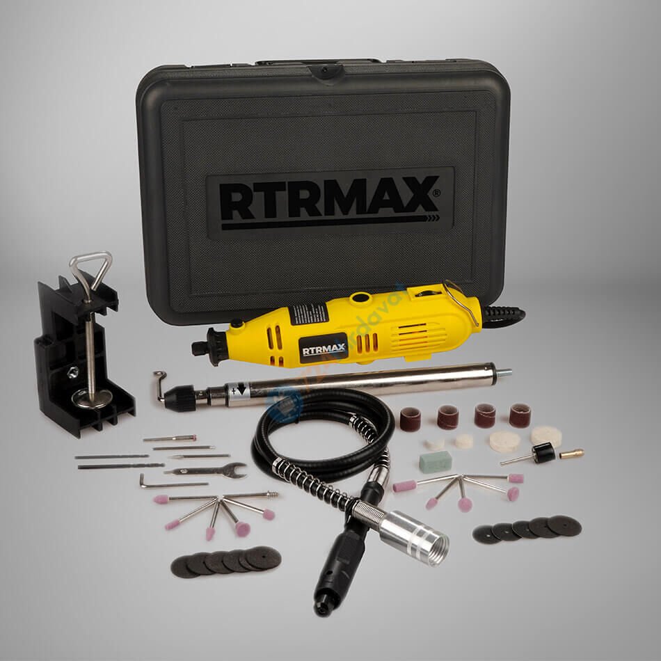 RTRMAX RTM134 Mi̇ni̇ Taşlama Gravür Seti̇ 135W 40 Pcs Rtrmax