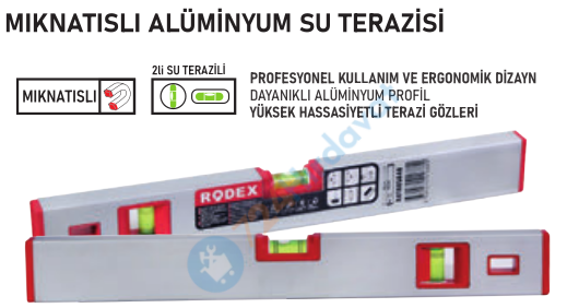 RODEX ALÜMİNYUM SU TERAZİSİ MIKNATISLI 200CM (KSTM720) (10)