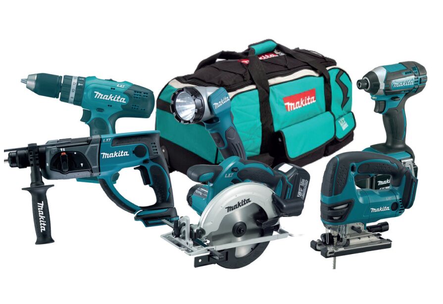 Makita DLX6068PT (DHP453 DHR202 DJV180 DSS611 DTD152 DML802) Akülü Set