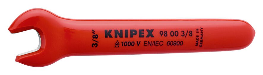 Knipex 98003/8 VDE İzoleli 3/8 inç Tek Ağız Anahtar