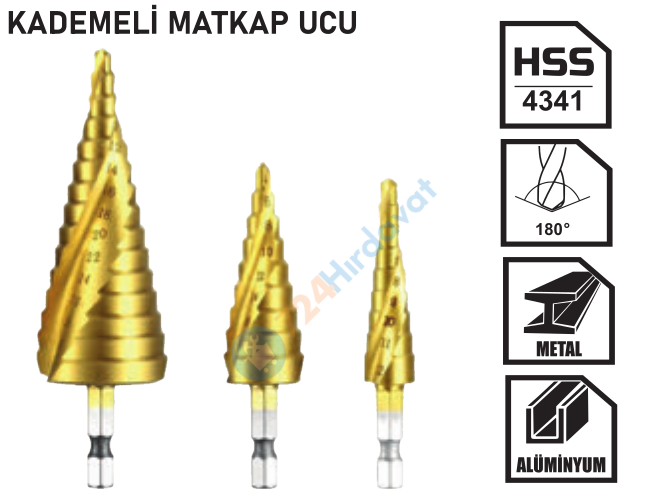 RODEX KADEMELİ MATKAP UCU 4-20MM 9 KADEME (OMSD420) (1/50)