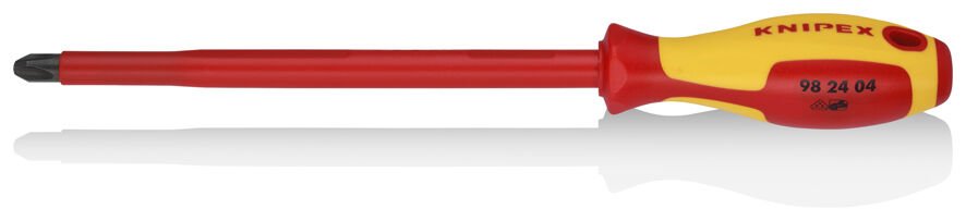 Knipex 98 24 04 Ph4x200 VDE İzoleli Yıldz Uçlu Tornavida