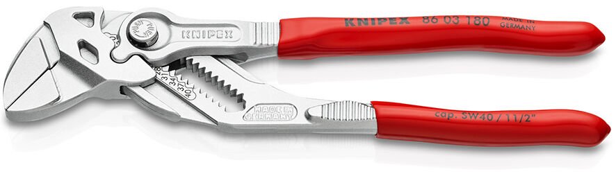 Knipex 86 03 180 Düz Çene Ayarlı Pense