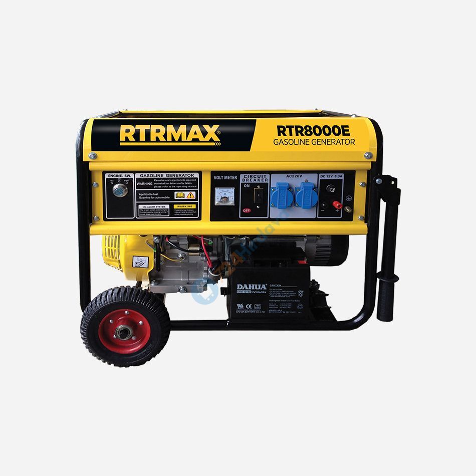 RTRMAX RTR8000E Benzi̇nli̇ Jeneratör 8.1/7.5 Kva Marşli Rtrmax
