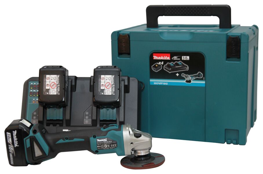 Makita MKP4PT1832 DGA454Z Taşlama 3 Akülü Set