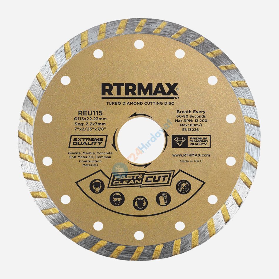 RTRMAX REU180 180 Turbo Elmas Testere Rtrmax