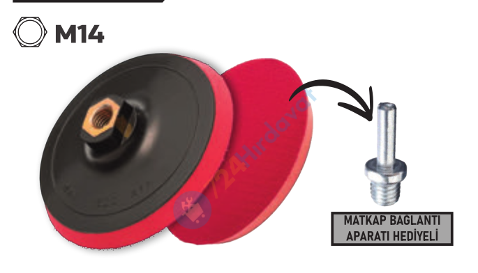 RODEX CIRTLI DİSK ZIMPARA TABANI 115 MM