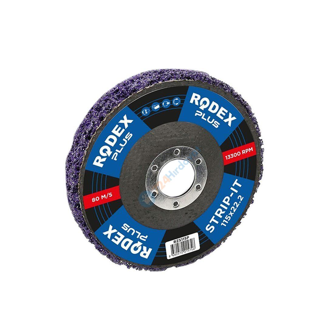 RODEX MOR STRIP DİSK 115MM 22.23 MM GÖBEK ÇAPI (5/10/50)