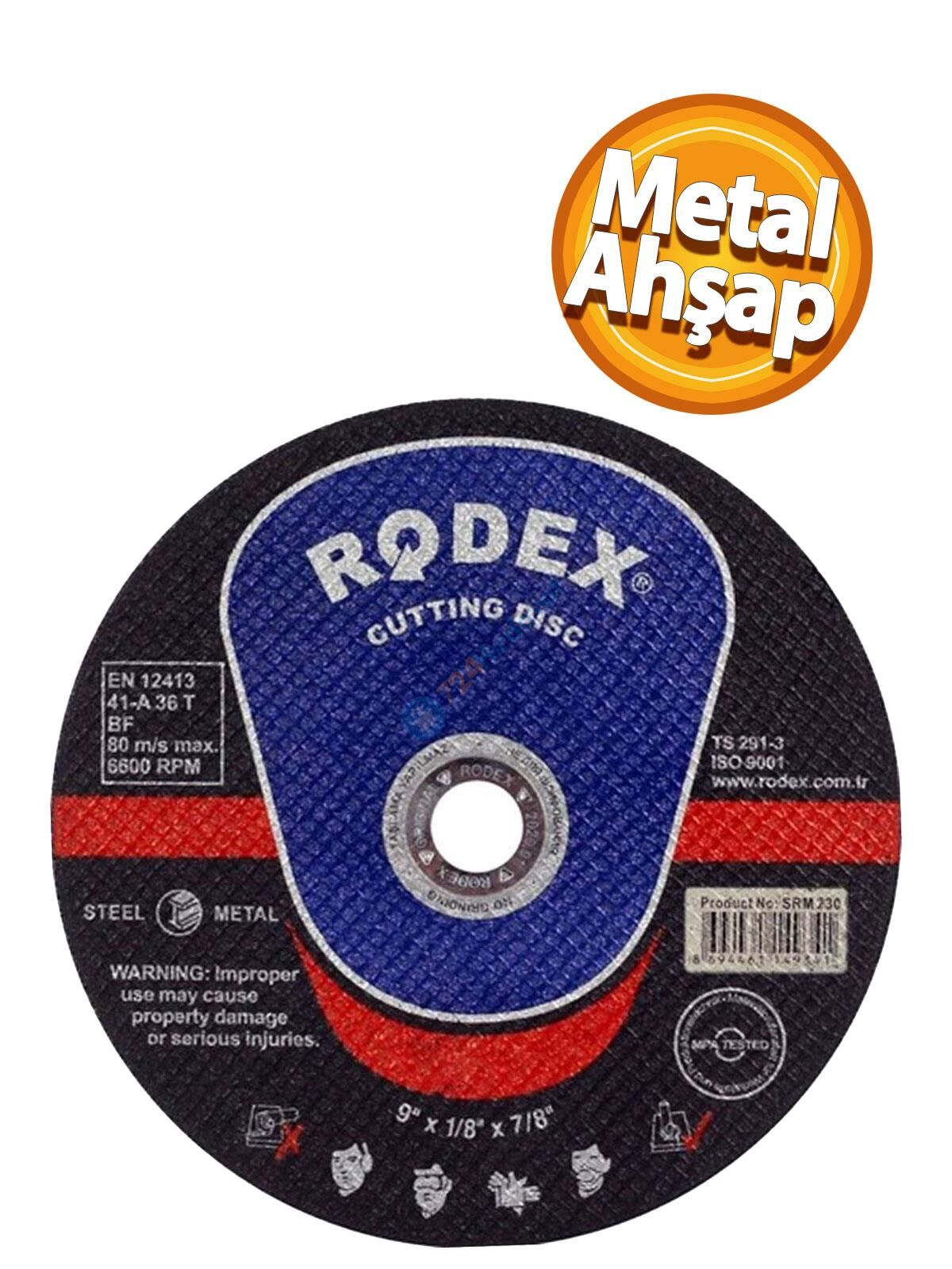 RODEX METAL KESİCİ TAŞ 230MM 230*3.0*22MM (5/25/50)