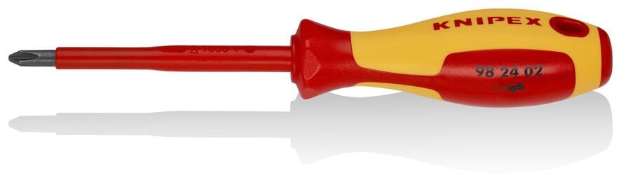 Knipex 98 24 02 Ph2x100 VDE İzoleli Yıldz Uçlu Tornavida