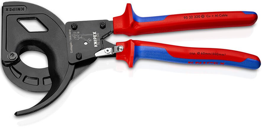 Knipex 95 32 320 Cırcır Mekanizmalı Kablo Kesici