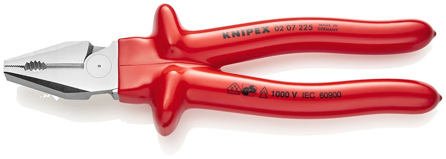 Knipex 02 07 225 Ağır Hizmet VDE Kombine Pense