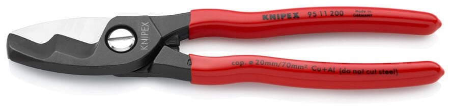 Knipex 95 11 200 Çift Bıçaklı Kablo Makası