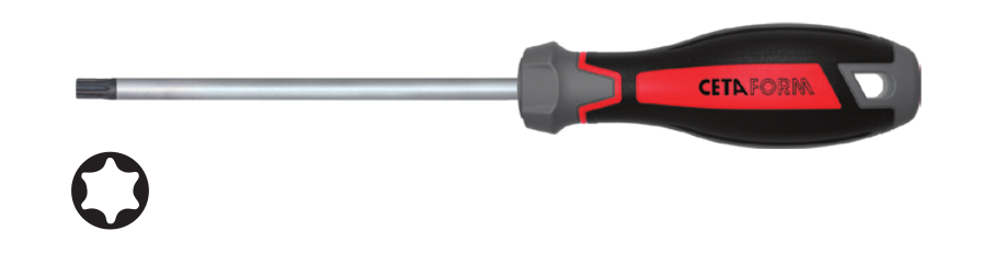 Ceta Form F18-045-130 C-PLUS TORX Uçlu Tornavida - T45 x 130 mm