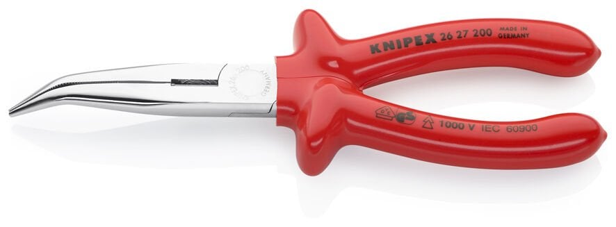 Knipex 26 27 200 VDE Eğri Ağız Kargaburun