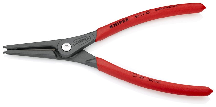Knipex 49 11 A3 Ağır Hizmet Düz Dış Segman Pensi