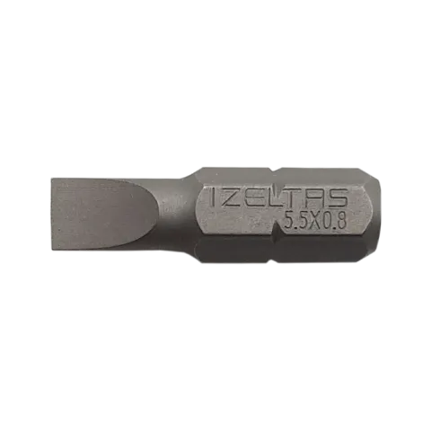 İzeltaş Düz Bits Uç 0.8x5.5 (25 Mm)