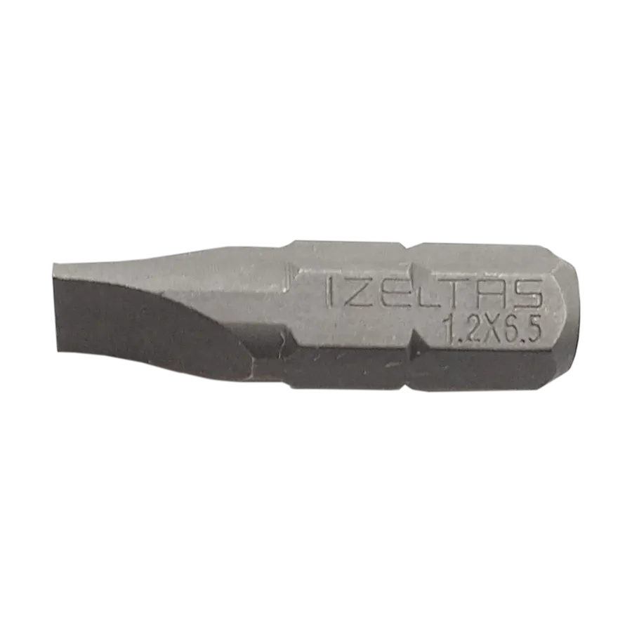 İzeltaş Düz Bits Uç 1.2x6.5 (25 Mm)