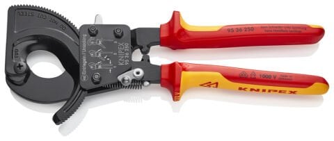 Knipex 95 36 250 Cırcır Mekanizmalı VDE Kablo Kesici