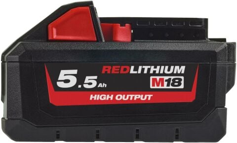 Milwaukee AKÜ M18HB5.5 HIGHOUTPUT REDLİTHİUM-ION 18V. 5,5Ah