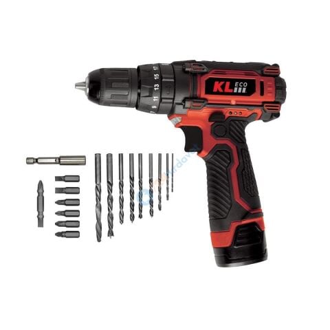 KL ECO KE2220DM-DB 12V 2.0 AH ŞARJLI DARBELİ MATKAP ÇİFT AKÜ KL ECO