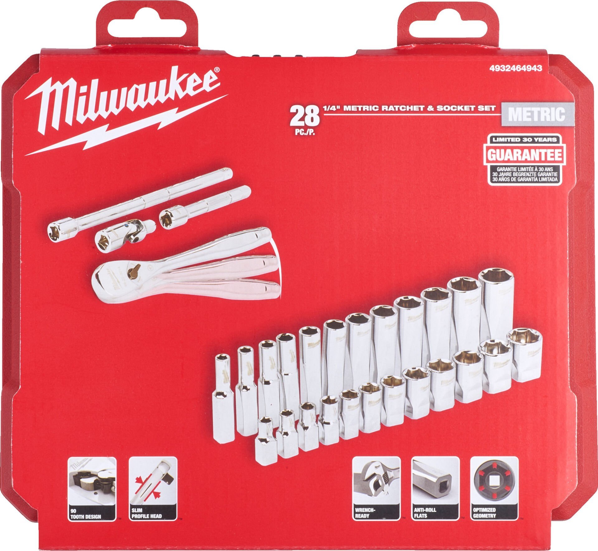 Milwaukee LOKMA TAKIMI 1/4'' 28 PARÇA