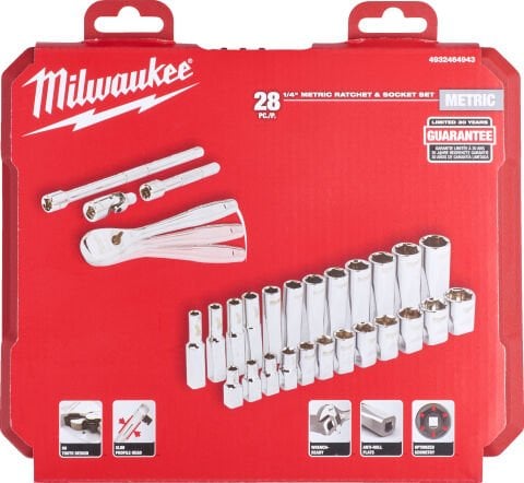 Milwaukee LOKMA TAKIMI 1/4'' 28 PARÇA