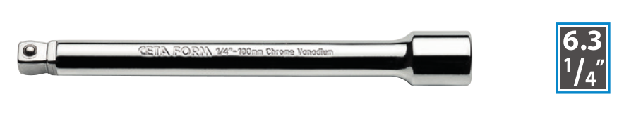 Ceta Form C01-73W 1/4'' Uzatma Kolu (Bombe Başlı) - 100 mm