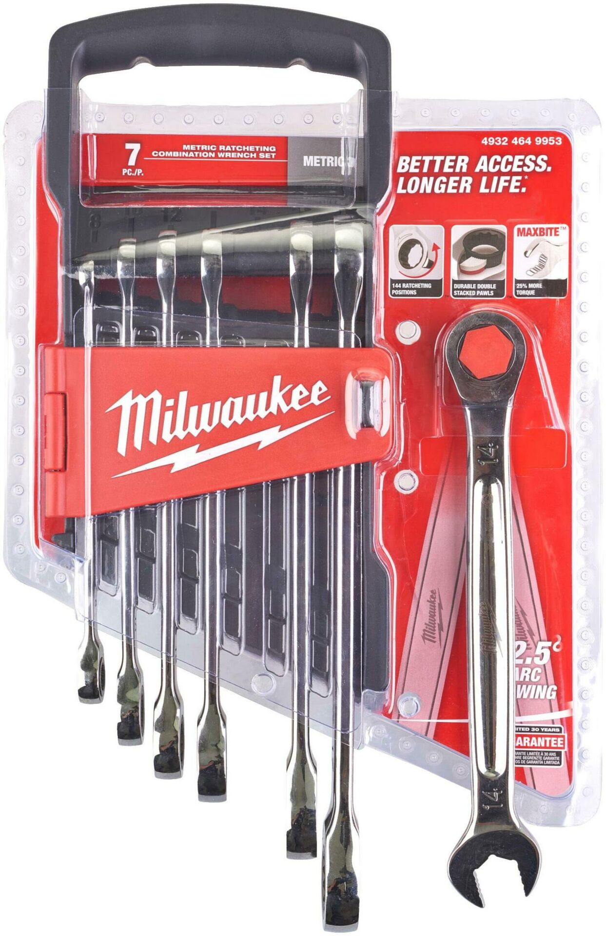 Milwaukee KOMBİNE ANAHTAR SETİ CIRCIRLI 7 PARÇA MAX BITE