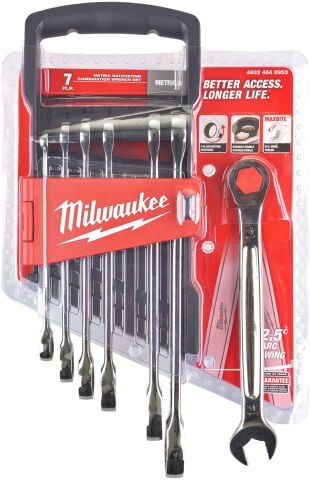 Milwaukee KOMBİNE ANAHTAR SETİ CIRCIRLI 7 PARÇA MAX BITE