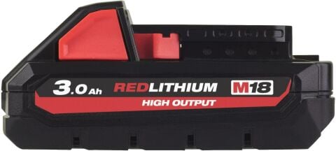 Milwaukee AKÜ M18HB3 HIGHOUTPUT REDLİTHİUM-ION 18V. 3,0Ah